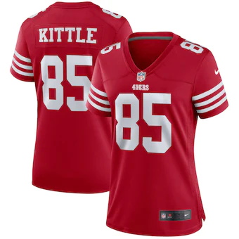 womens nike george kittle scarlet san francisco 49ers playe